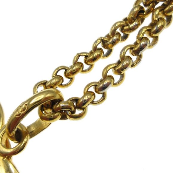 Chanel Heart Chain Pendant Necklace Gold 95P - Picture 5 of 8